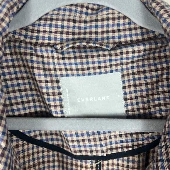 (SOLD) Everlane The Gathered Drape Trench in Plaid - Picture 9 of 14